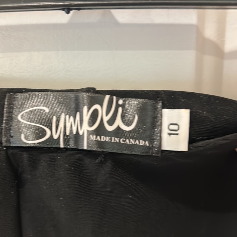 Sympli wide leg black pant size 10 - Picture 2 of 3